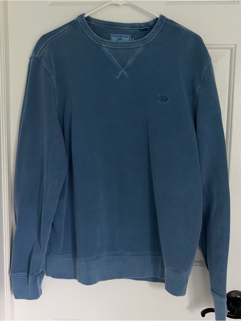 Southern Tide Men's Slate Blue Crewneck Sweatshirt